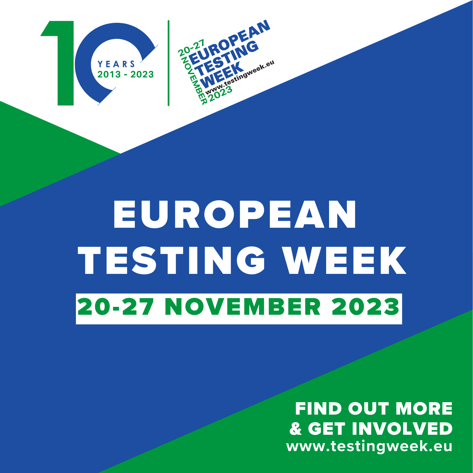 European Testing Week, click here for more info - www.testingweek.eu